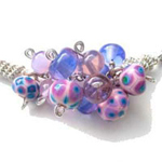 Messy Rose Quartz, Halong Bay, and effetre lavender