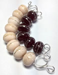 CiM Maroon, Butter Pecan, and fine silver wire
