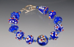 Sapphire encased beads
